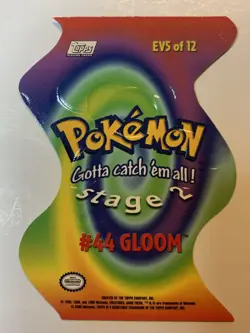 2000 Topps Pokemon TV Animation Series 2 #44 Gloom (A) Die Cut Card EV5 of 12 - Image 2