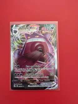 Pokemon TCG Gengar VMAX 157/264 Swsh08: Fusion Strike Holo Card Mint Condition - Image 1
