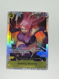 Namco One Piece Card Game Jewelry Bonney OP08-105 Two Legends SR Foil 4000 - Image 1