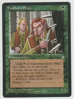 MTG - 1x FYNDHORN ELVES - 1994 Ice Age Common - Magic the Gathering - Image 1