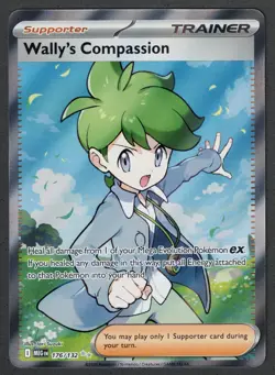 Pokemon Wally's Compassion 176/132 Me01: Mega Evolution Trainer Ultra Rare Holo - Image 1