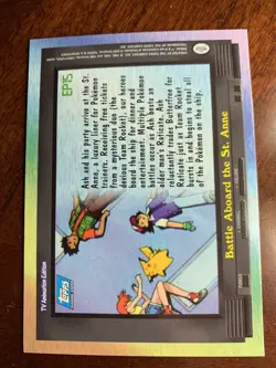 2000 Topps Pokemon TV #EP15 Battle Aboard the St. Anne Rainbow Foil C - Image 2