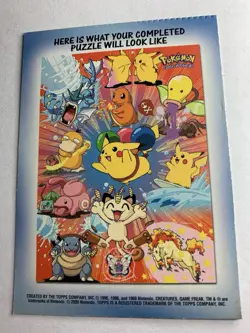 2000 Topps Pokemon TV Rattata #19 Stick-Ons Sticker 9 of 10 (B) - Image 2