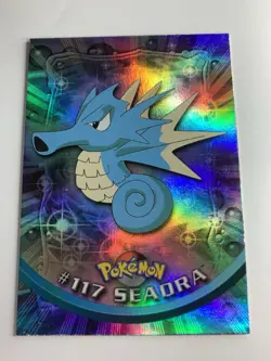 2000 Topps Pokemon TV #117 Seadra Rainbow Foil FREE COMBINED SHIPPING - Image 1