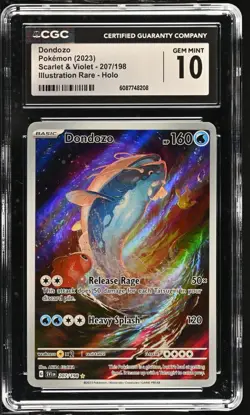 Pokemon 2023 Dondozo Scarlet & Violet 207/198 CGC 10 - Image 1