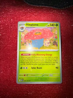 Pokemon 151 NON Holo Rare Vileplume - 045/165 - DECK EXCLUSIVE - NM or Better - Image 3