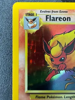 Pokemon Flareon 3/64 Jungle Unlimited Holo Rare Vintage WOTC 1999 MP - Image 5