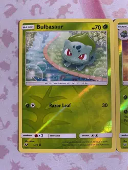 Pokemon TCG Bulbasaur Ivysaur Venusaur Evo Set Reverse Holo Shining Legends - Image 2