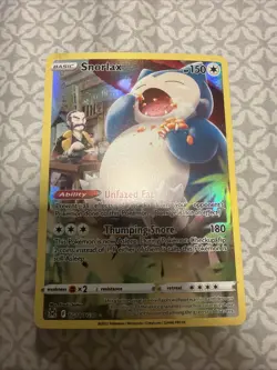 Pokemon Snorlax TG10/TG30 Lost Origin Trainer Gallery Holo Rare Full Art - Image 1