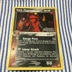 POKEMON DARK MAGCARGO #38/109 - REVERSE HOLO UC - TEAM ROCKET RETURNS - 80HP - Image 1