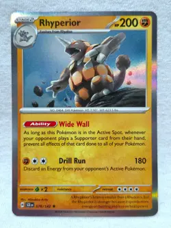 Rhyperior 76/142 Stellar Crown Rare Holo Pokemon TCG - Image 1