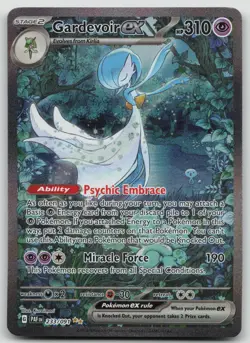 Gardevoir ex Illustration Rare - Pokemon Paldean Fates 233/091 LP - Image 1