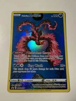 Pokemon TCG - Galarian Moltres - SWSH284 - Black Star Promo Crown Zenith - Image 1