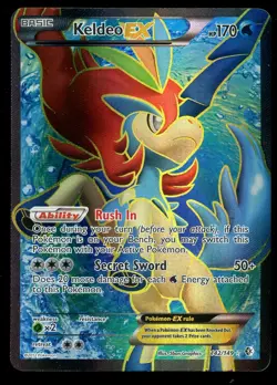 Pokemon Keldeo EX 142/149 Black & White Boundaries Crossed Full Art Rare MP - Image 1