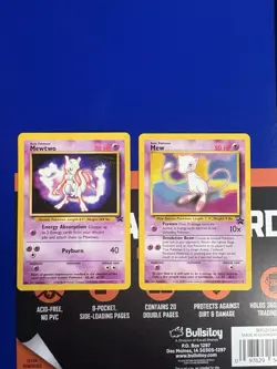 Mewtwo 3 Wotc Black Star Promo Pokemon English WB The First Movie Stamped 1999 - Image 1