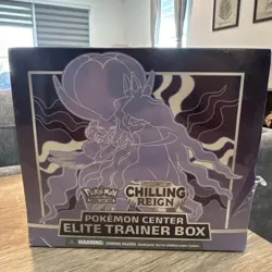 Pokemon TCG Chilling Reign Pokemon Center Elite Trainer Box New Sealed Few Tears - Image 1