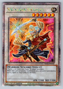 XX-Saber Hyunlei Yugioh RA04-EN140 Quarter Century Secret Rare QCR NM - Image 1