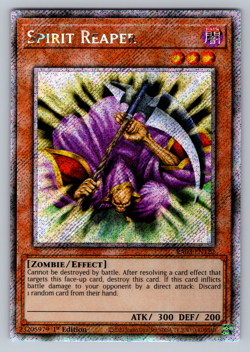 Spirit Reaper Yugioh RA03-EN122 Platinum Secret Rare PSR NM - Image 1