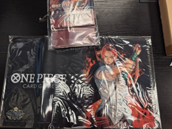 One Piece TCG Shanks JP Champion Set 2022 Playmat + Storage Box US Seller - Image 1