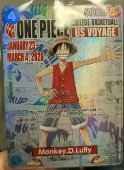 Monkey.D.Luffy (055) (College Basketball US Voyage) P-055 One Piece Promotion... - Image 1