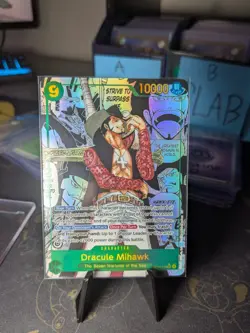 One Piece OP14-119 Dracule Mihawk Manga - The Azure Sea’s Seven English - Image 1