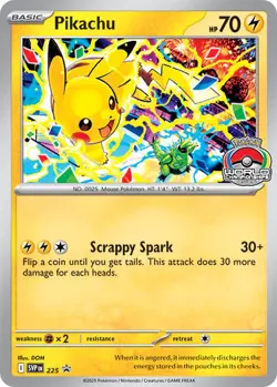 Pikachu - 225 (World Championship 2025) [SV: Scarlet & Violet Promo Cards] 225 N - Image 1