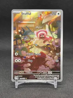 Stufful 154/132 Pokemon Card Mega Evolution Holo NM - Image 1