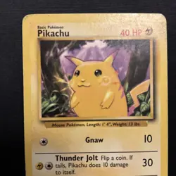 Pokemon Pikachu TCG Base Set Unlimited Common Card 58/102 - Image 3