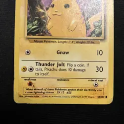 Pokemon Pikachu TCG Base Set Unlimited Common Card 58/102 - Image 4