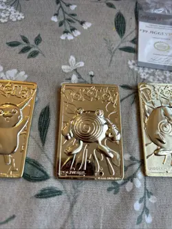 Set Of 4 23K Gold Plated Pokemon Cards Vintage 1999 Burger King Two Balls, Boxes - Image 4