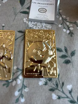 Set Of 4 23K Gold Plated Pokemon Cards Vintage 1999 Burger King Two Balls, Boxes - Image 5
