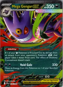 Mega Gengar EX - 056/094 PFL - Phantasmal Flames Near Mint Card - Image 1