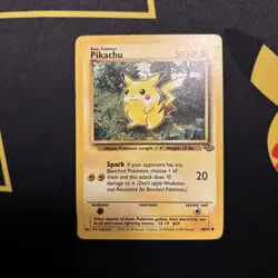 LP- PIKACHU - 60/64 - Jungle - Vintage WOTC era Pokemon Card - Image 1