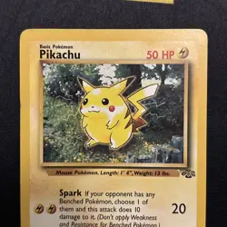 LP- PIKACHU - 60/64 - Jungle - Vintage WOTC era Pokemon Card - Image 3