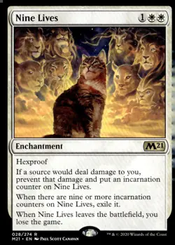 Core Set 2021 #28 Nine Lives - Image 1