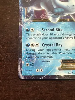 Glaceon EX 20/124 NM Pokemon TCG XY Fates Collide - Image 5