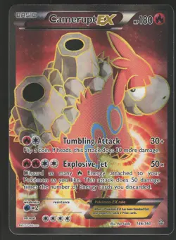Camerupt EX 146/160 Ultra Rare Pokemon TCG Primal Clash LP - Image 1