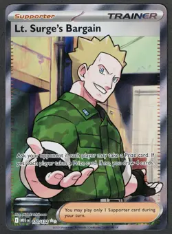 Lt. Surge's Bargain 170/132 Ultra Rare Mega Evolution Pokemon M/NM - Image 1