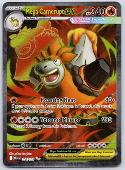Mega Camerupt ex 156/132 (NM) - ME01: Mega Evolution - Ultra Rare - Pokemon TCG - Image 1