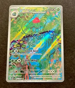 2023 POKEMON SCARLET & VIOLET 151 IVYSAUR ILLUSTRATION RARE #167/165 - Image 1