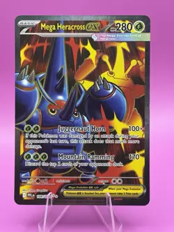 Pokemon TCG - Mega Heracross ex 108/094 Phantasmal Flames Full Art Ultra Rare!! - Image 1