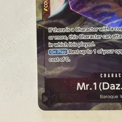 Mr. 1 (Daz.Bonez) Rare (R) OP14-090 The Azure Sea's Seven Alternate Art English - Image 5