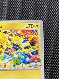 Pikachu SVP 225 World Championship 2025 Scarlet & Violet Promo Pokemon Card NM - Image 3