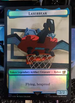 MTG Laserbeak 001 Token Foil BOT Magic The Gathering Card - Image 1