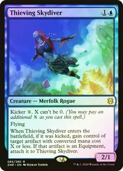 MTG - Thieving Skydiver - Foil - ZNR - Magic the Gathering - Image 1