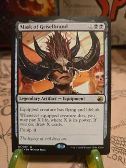 MTG Mask of Griselbrand Innistrad: Midnight Hunt Regular Rare NM - Image 1