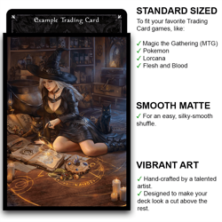 Lilibeth's Casual Conjuring - MTG Size - 100 Smooth Matte Card Sleeves - Image 2