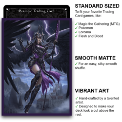 Kelastria - Doombringer Angel - MTG Size - 100 Smooth Matte Card Sleeves - Image 2