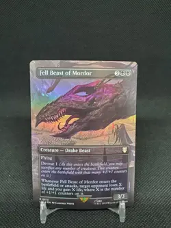 Fell Beast of Mordor Borderless FOIL Lord of the Rings Tale NM MTG - Image 1