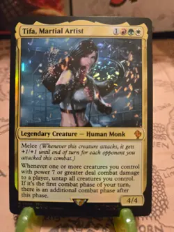 MTG Tifa, Martial Artist Commander: Final Fantasy Foil Mythic NM - Image 1